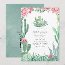Boda de código QR de suculentas de acuarela RSVP