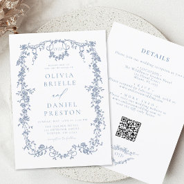 Invitación Boda de código QR francés de All In One