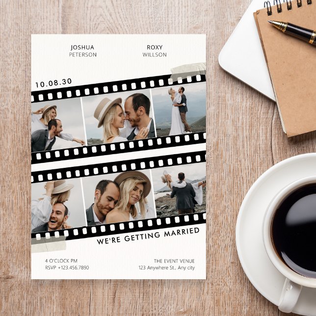 Invitación Boda de collage de fotografías (Subido por el creador)