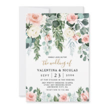 Boda de color de agua del jardín de Rosa floral ro