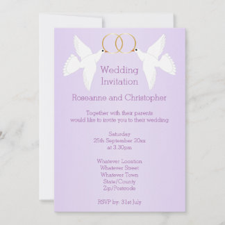 Invitación Boda de color Lilac