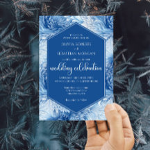 Boda de copos de nieve azules de Winter Wonderland