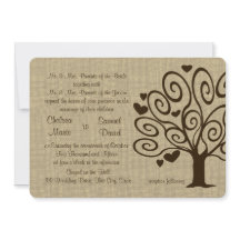 Boda de corazones de árbol