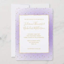 Invitación Boda de Corazones de Ombre Púrpura