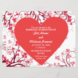 Invitación Boda de Corazones Hermosos