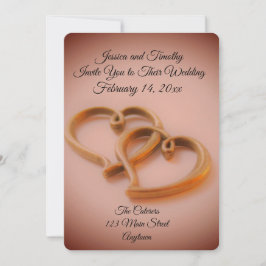 Invitación Boda de corazones vinculados