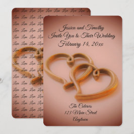 Invitación Boda de corazones vinculados