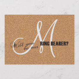 Invitación Boda De Corcho De Vino Serás Mi Ataque De Anillo