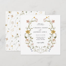 Invitación Boda de Corona Floral Elegante