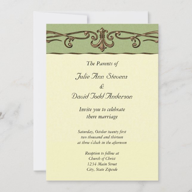 Invitación Boda de cosecha (Anverso)