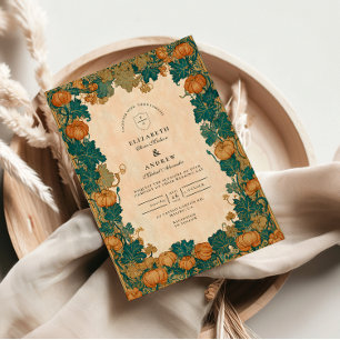 Invitación Boda de cosecha de calabaza veneciana