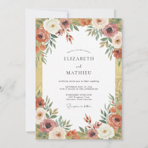 Invitación Boda de Cosecha Rica en Ámbar