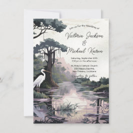 Invitación Boda de Crane Bayou de Chipre