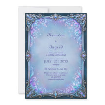 Boda de cristal de lilac con filigrana bajo la luz