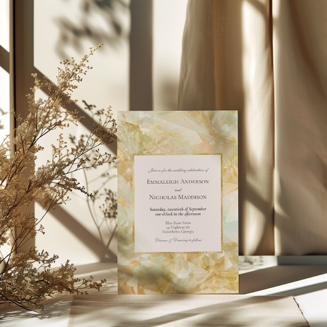 Invitación Boda de cristal estallido de champán (Subido por el creador)