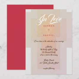 Invitación Boda de Cruz Cristiana