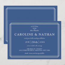 Boda de cuadro clásico sencillo y elegante