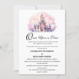 Invitación Boda de cuento de Cute Castle Fairy