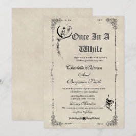 Invitación Boda de cuento de hadas de vintage