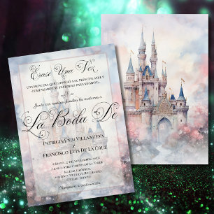 Invitación Boda de cuento de hadas en el castillo