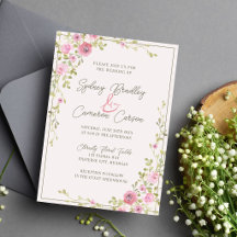 Boda de Cuento de Hadas Floral Rosa y Verde Viña