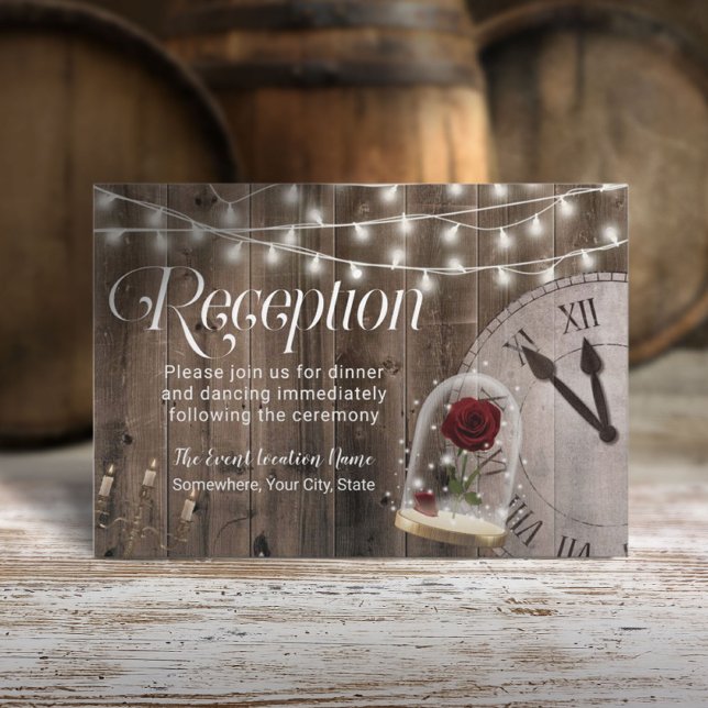 Invitación Boda de Cuento de Hadas Rústico con Domo de Rosas  (Subido por el creador)