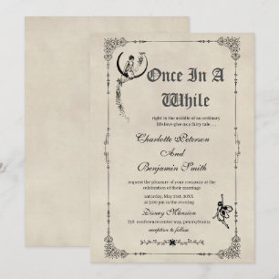 Invitación Boda de Cuento de Hadas Vintage