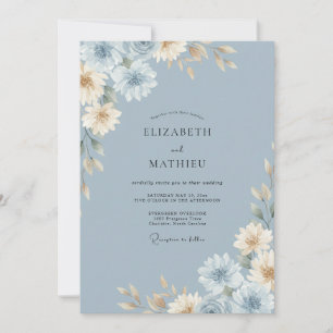 Invitación Boda de Dalia Crema Pizarra