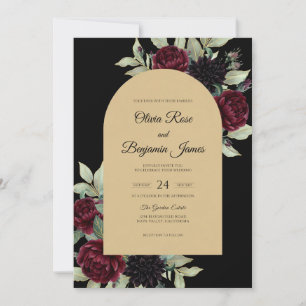 Invitación Boda de Dalia Granate de Champán