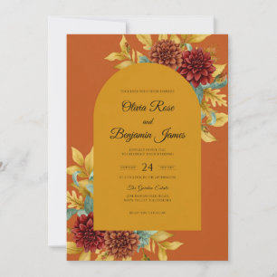 Invitación Boda de Dalia Ocra Granate
