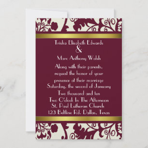 Invitación Boda de Damasco Caída