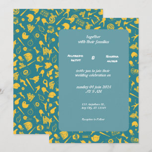 Invitación Boda de deportes de amor de béisbol