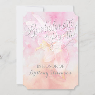 Invitación Boda DE DERRAME DE COLUMBINA DE COLUMBINA ROSA