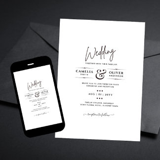 Invitación Boda de descarga digital o impresa INVITA a la pin