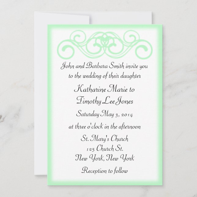Invitación Boda de desplazamiento de cuento de hadas (Anverso)