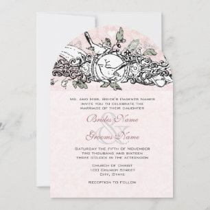 Invitación Boda De Desplazamiento Musical Pink