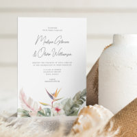 Boda de destino de grandiosos productos botánicos 