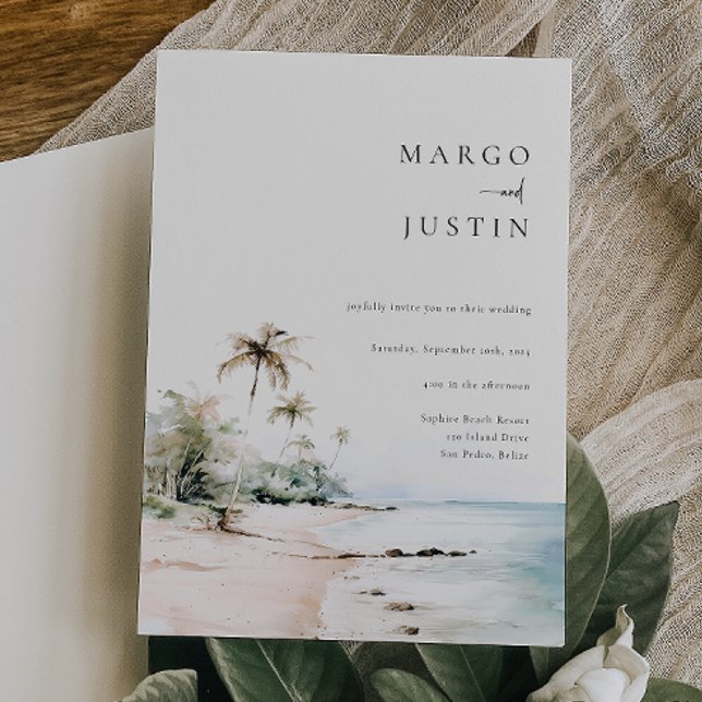 Invitación Boda de destino de isla (Subido por el creador)