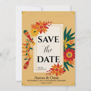 Invitación boda de destino de méxico, excepto las fechas