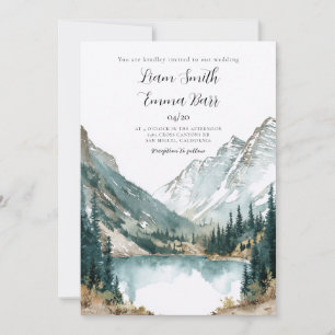 Invitación Boda de Destino de Montaña Aspen Colorado
