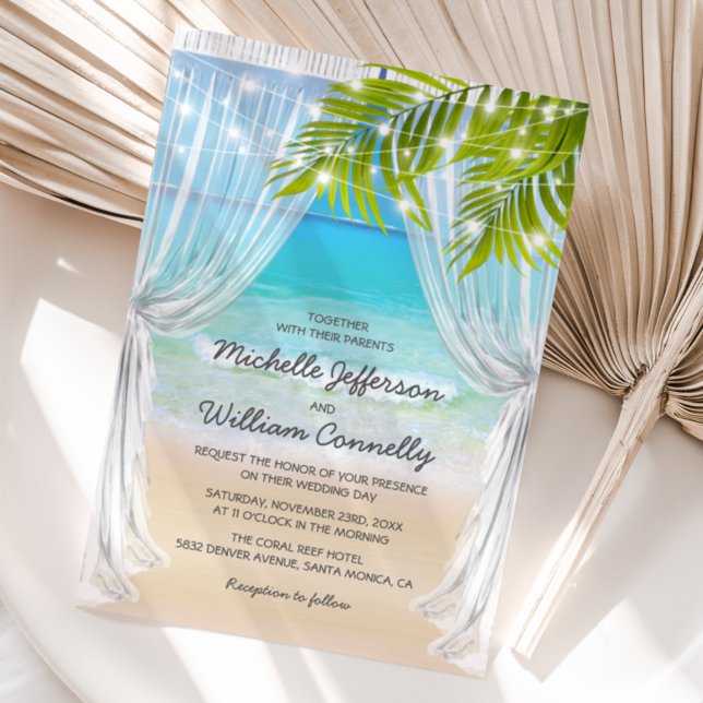 Invitación Boda de destino de playa (Subido por el creador)