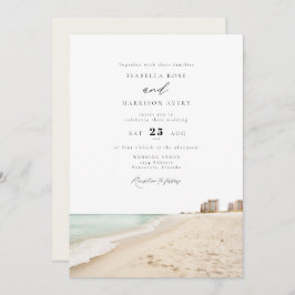 Invitación Boda de destino de playa PENSACOLA FLORIDA
