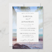 Boda de Destino de Playa Tropical con Palmeras 3