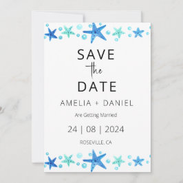 Invitación boda de destino de playa tropical, excepto la fech