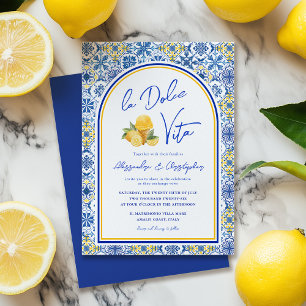 Invitación Boda de destino de verano italiano La Dolce Vita