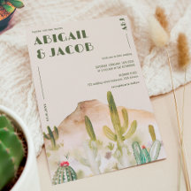 Boda de Destino del Desierto Retro Cactus Arizona