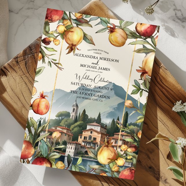 Invitación Boda de destino del Lago Como Italia (Subido por el creador)