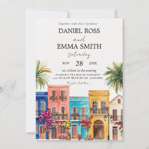 Invitación Boda de destino en el barrio francés de Nueva Orle