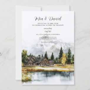 Invitación Boda de destino en el Parque Nacional Grand Teton
