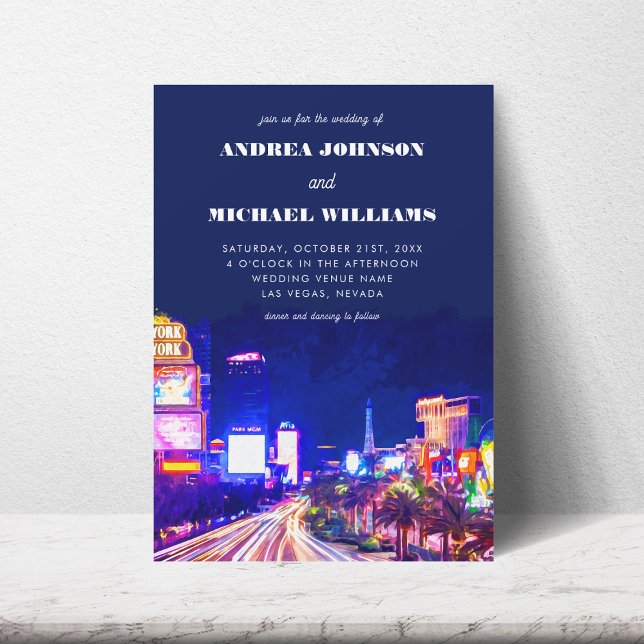 Invitación Boda de Destino en el Skyline City de Las Vegas Ne (Subido por el creador)